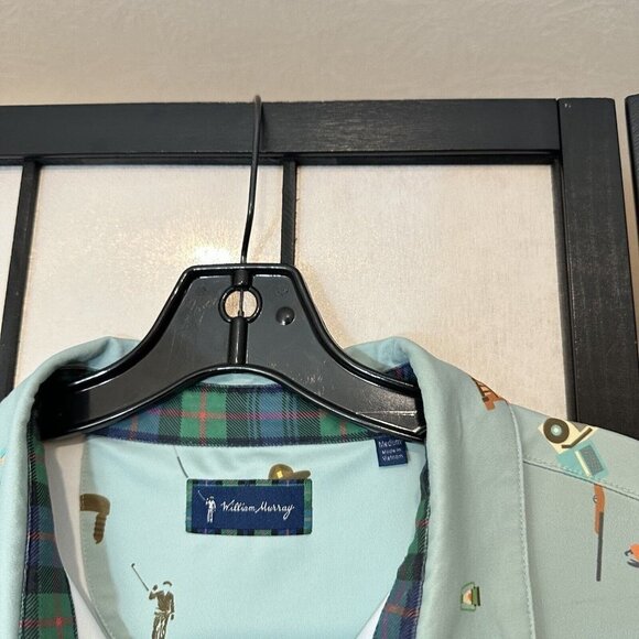 William Murray Polo Size M Green Happy Glamper Camp Golf Shirt Pauma Valley - Picture 2 of 6